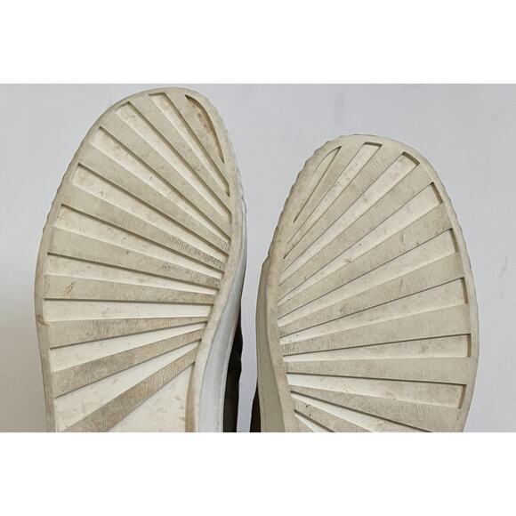 Vince High Top Casual Canvas Sneaker Army Green Size 7 Medium - Picture 8 of 9